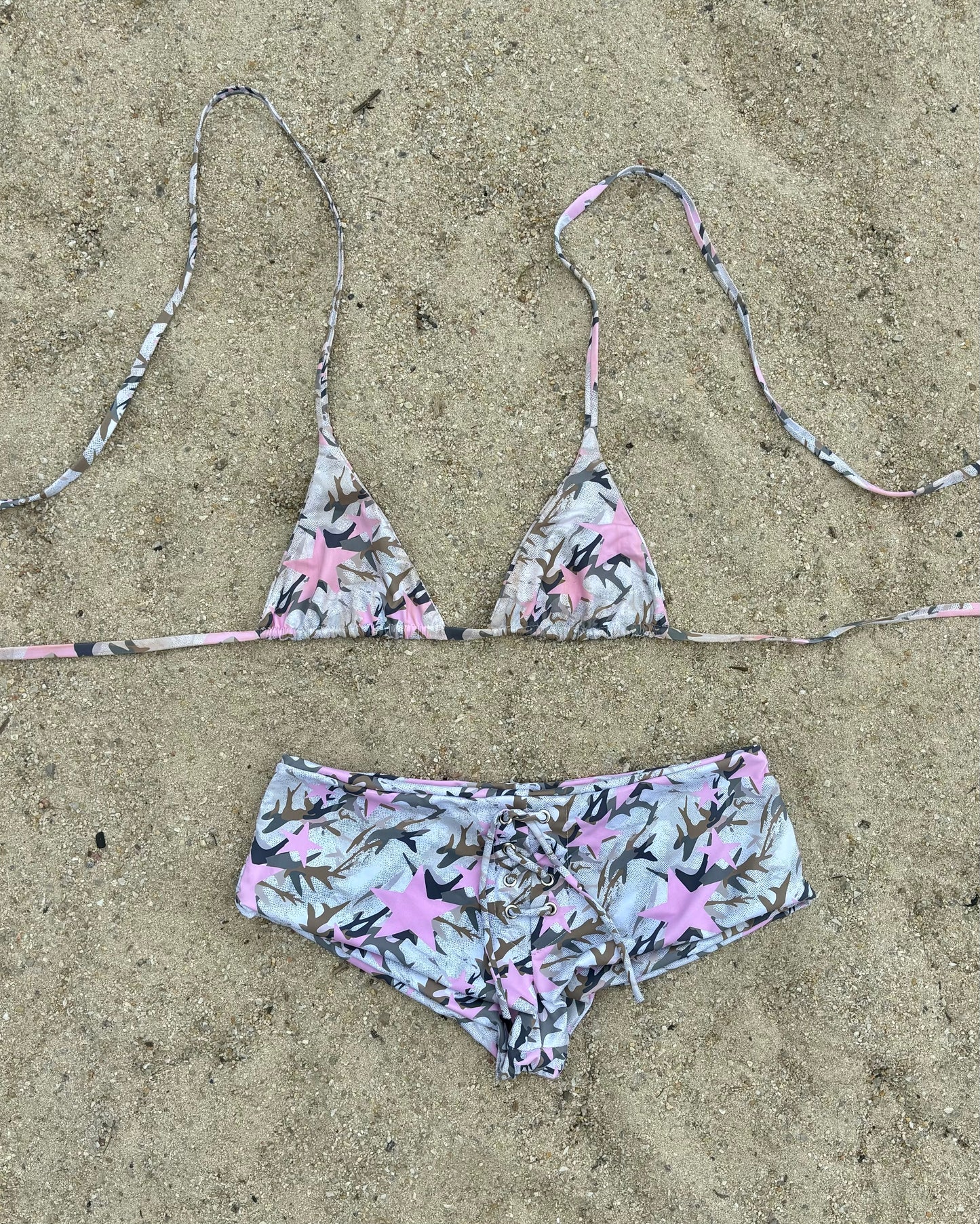 Triangle Swim Top Camo