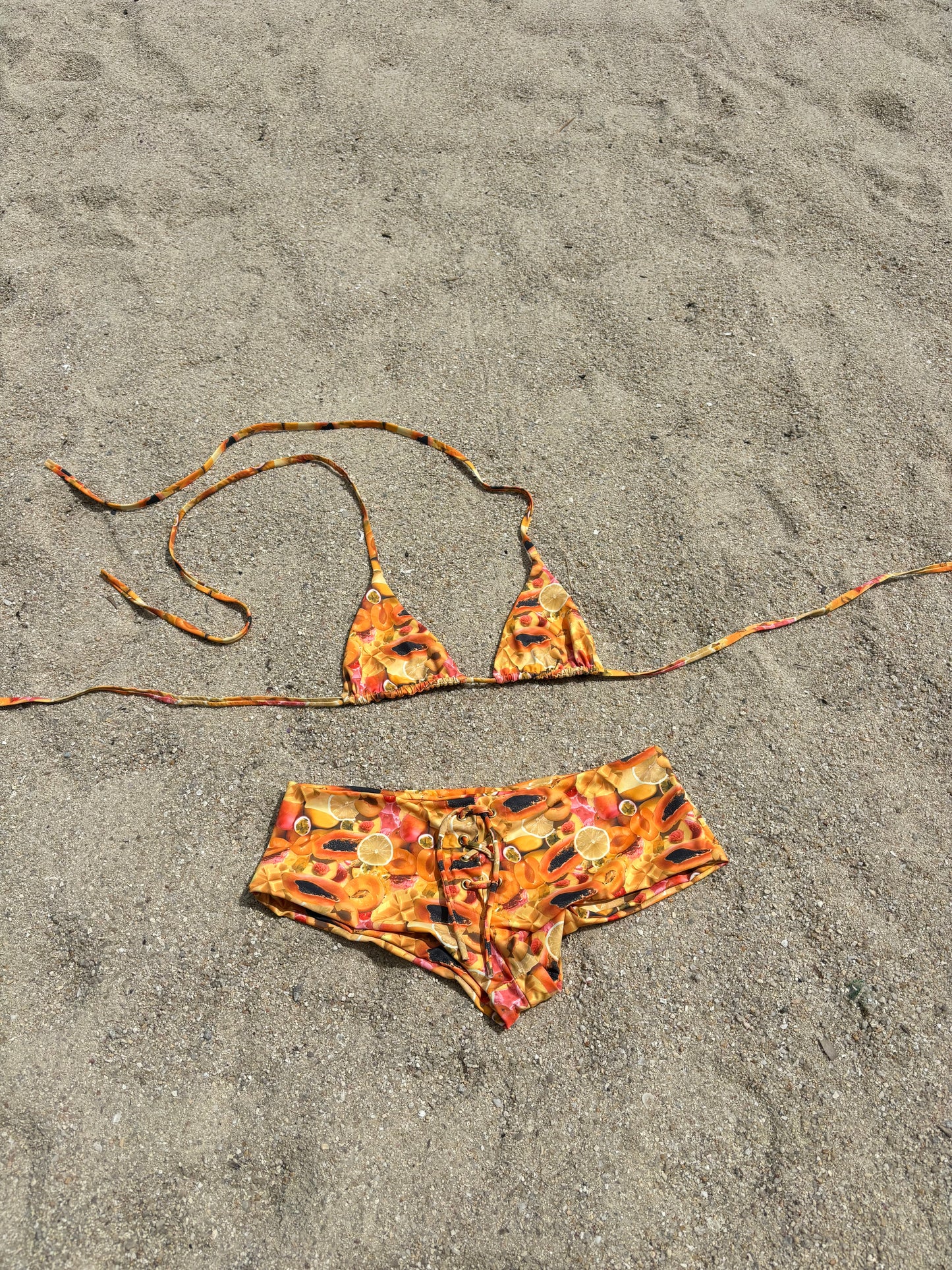 Triangle Swim Top Papaya