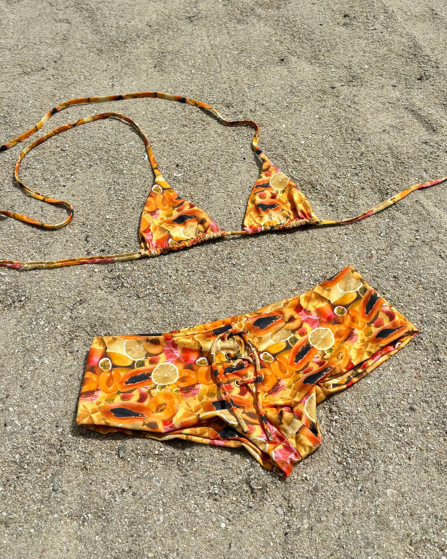Triangle Swim Top Papaya