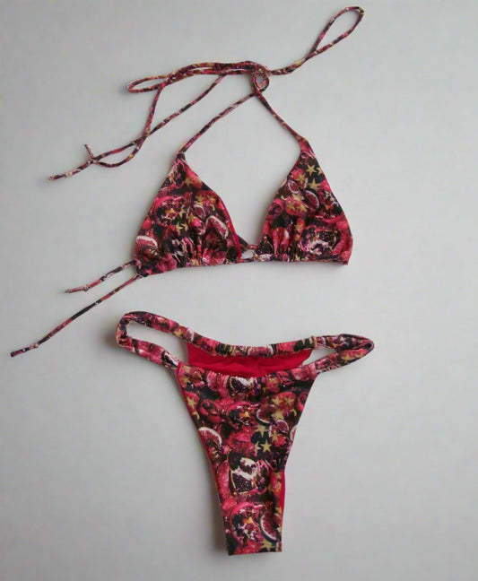 Mia Bikini Top - Pomegranate