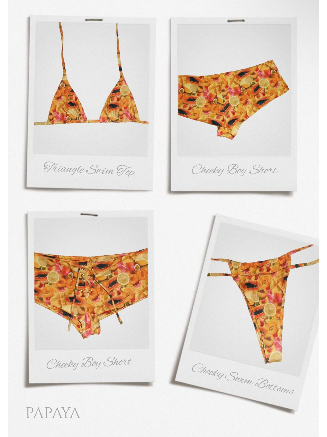 Cheeky Swim Bottom Papaya