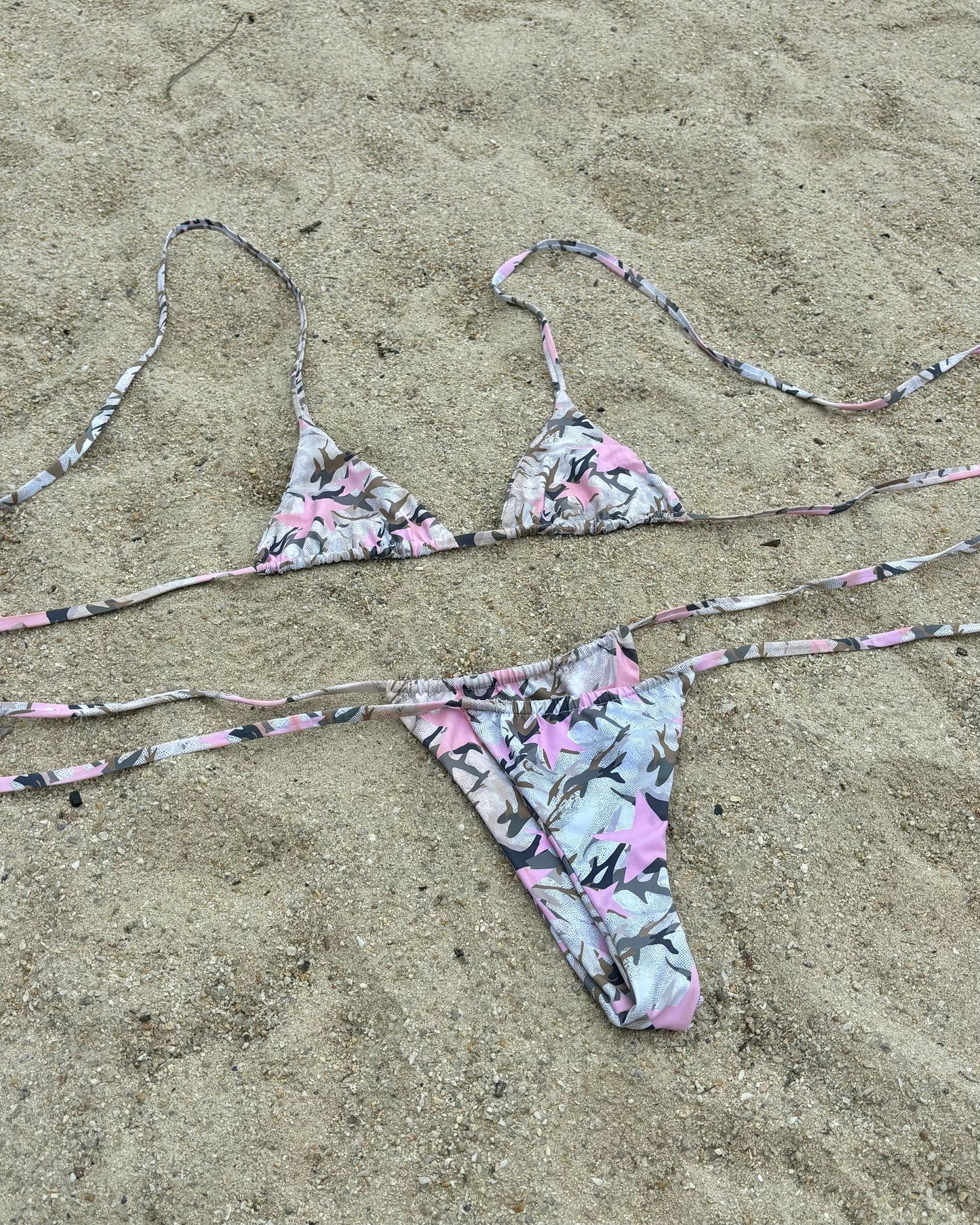 Triangle Swim Top Camo